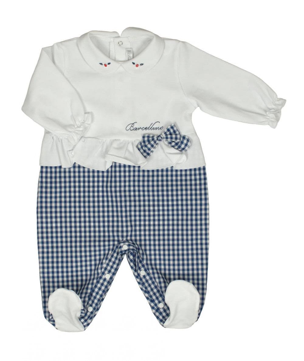 Barcellino Babygrow - All In One - With Bow - 9643