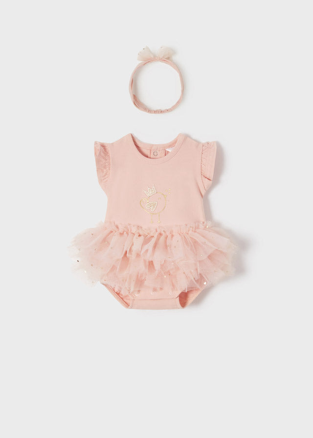 Mayoral Tutu bodysuits with headband newborn girl 1703