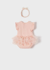 Mayoral Tutu bodysuits with headband newborn girl 1703