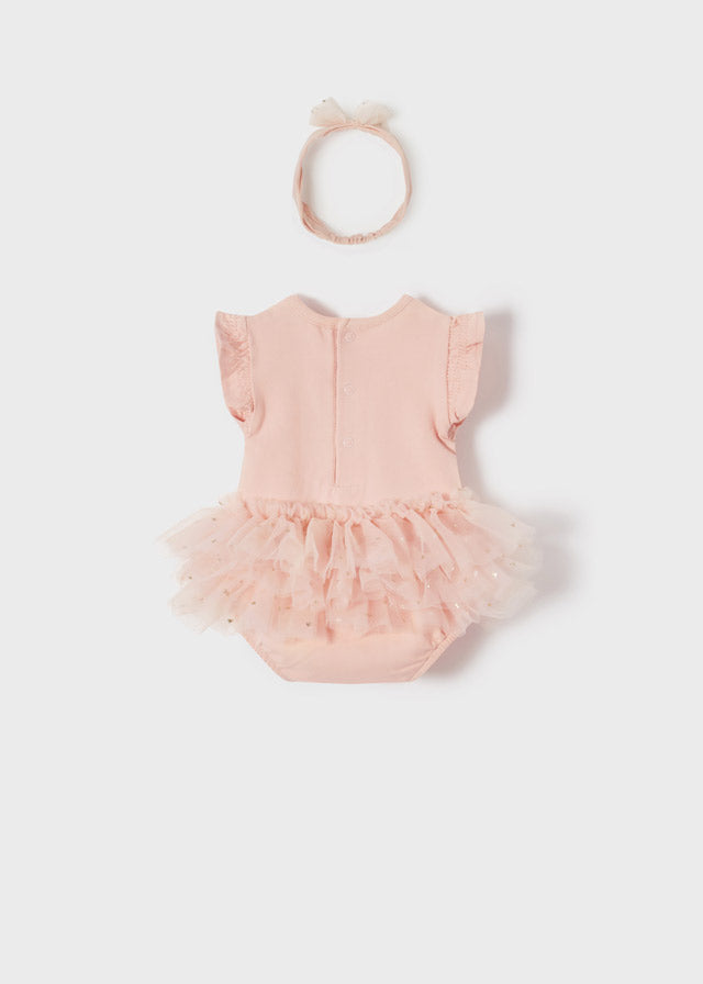 Mayoral Tutu bodysuits with headband newborn girl 1703