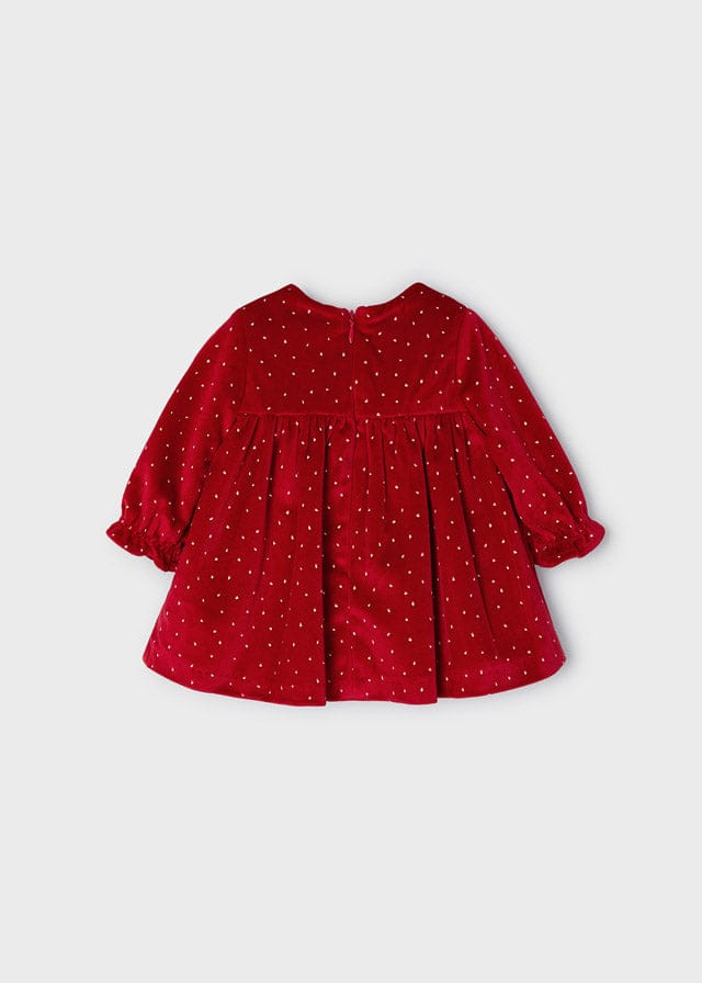 Mayoral Red Velvet Dress - 2808