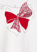 Mayoral Wool skirt and top set for girl 4941 Red