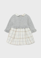 Mayoral  combined dress for newborn girl 2816