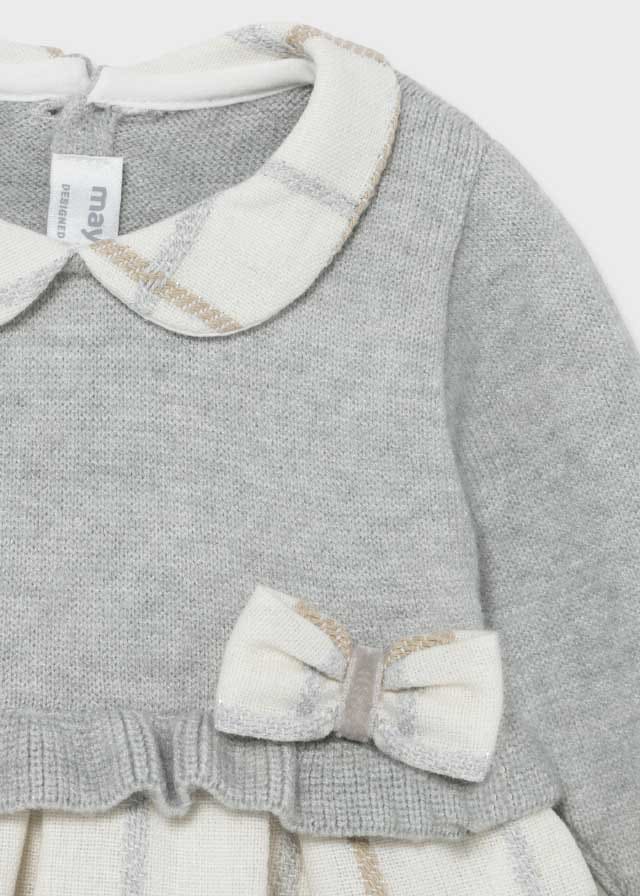 Mayoral  combined dress for newborn girl 2816