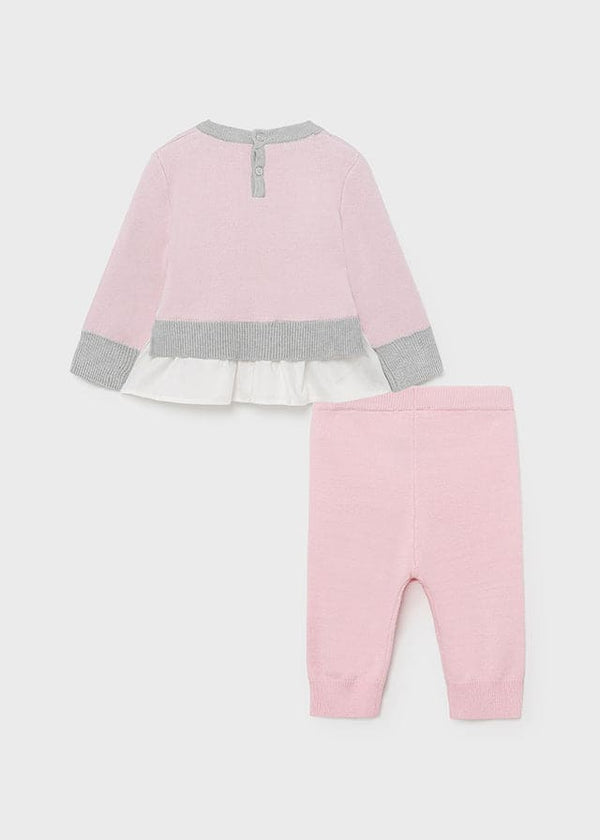 Mayoral Baby Girls Woven Leggings & Top Set - Pink - 2720